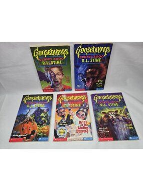 Lot of 5 R. L. Stine Goosebumps Series 2000 Books: 1, 2, 6, 8, 10 Vintage